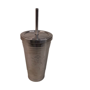 Starbucks Stainless Steel Grande Cup and Straw